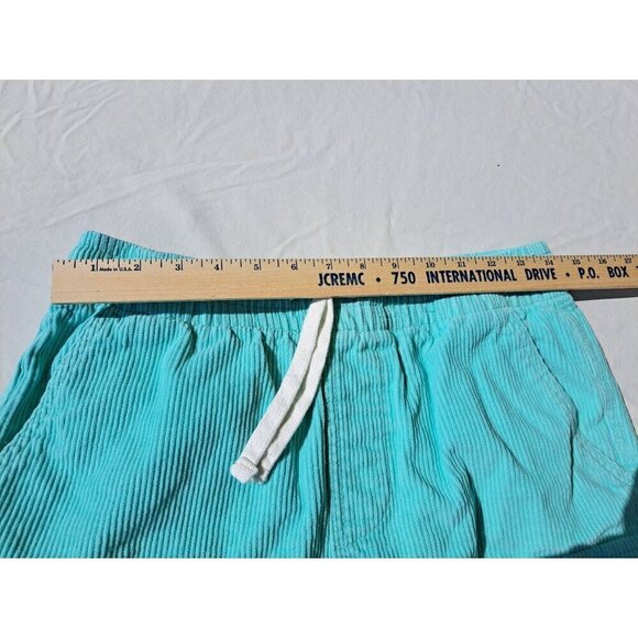 No Boundaries Teal Corduroy Cargo Shorts S (28-30) Elastic Waist Drawstring Wome - Picture 4 of 9